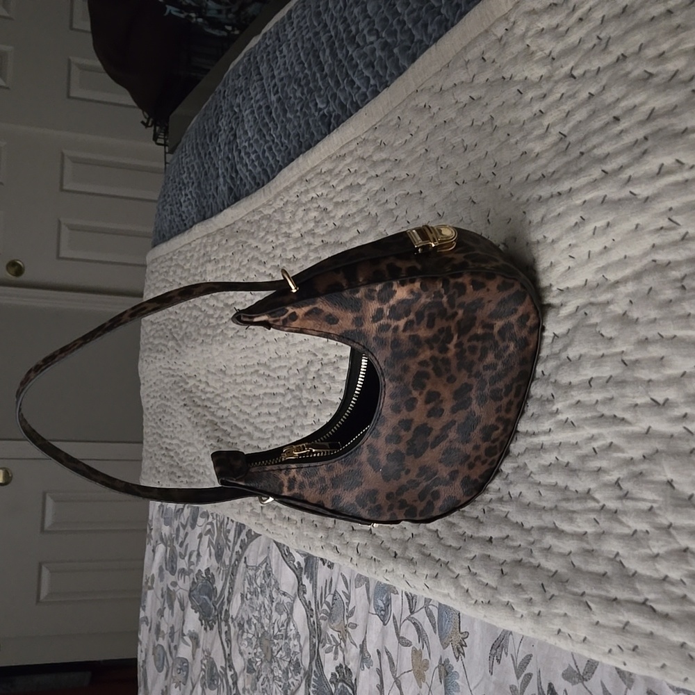 Leopard Print clutch/hand bag